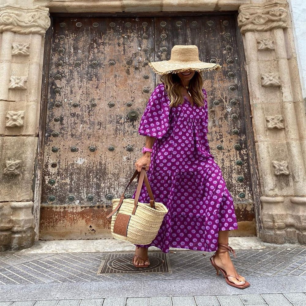Vestido Estampado Longo Summer