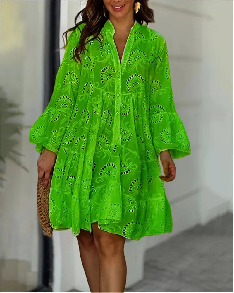 COMPRE 1 LEVE 2 - Vestido Curto Laise Soltinho Feminino