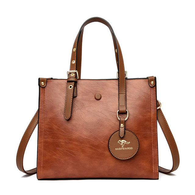 Bolsa de Couro Feminino Vintage