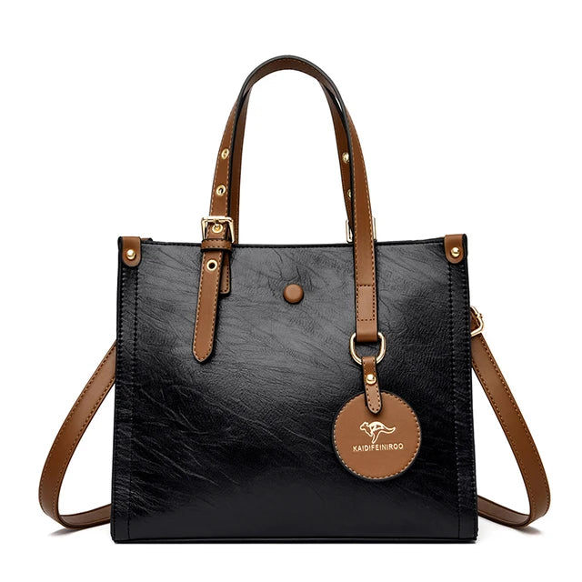 Bolsa de Couro Feminino Vintage
