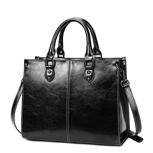 Bolsa de Couro Feminino com Alça Dupla