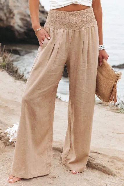 Calça Soltinha Cintura Alta Feminina