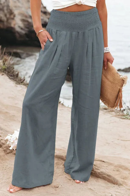 Calça Soltinha Cintura Alta Feminina