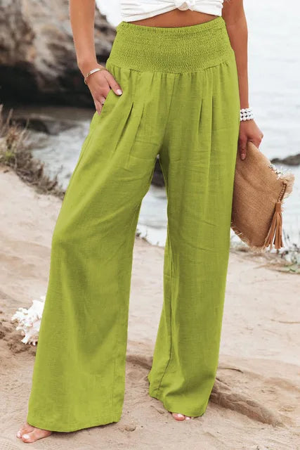 Calça Soltinha Cintura Alta Feminina