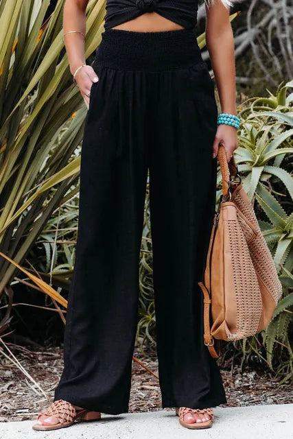 Calça Soltinha Cintura Alta Feminina