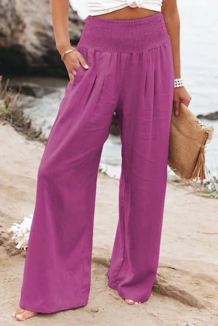 Calça Soltinha Cintura Alta Feminina