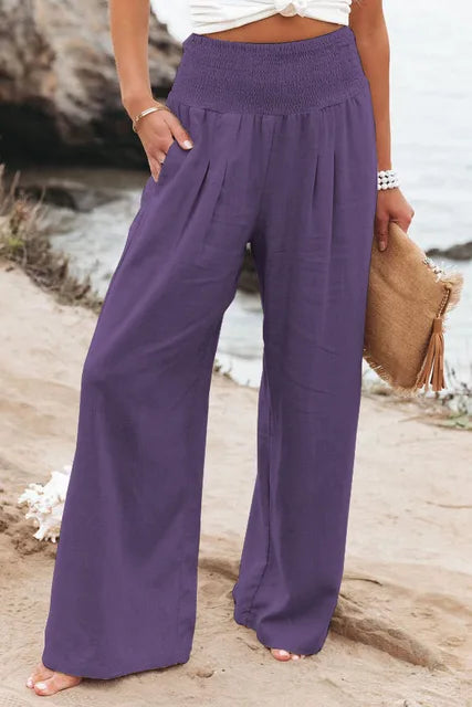Calça Soltinha Cintura Alta Feminina