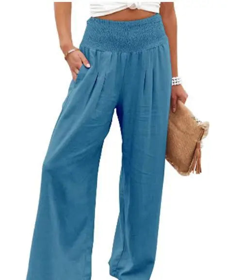 Calça Soltinha Cintura Alta Feminina