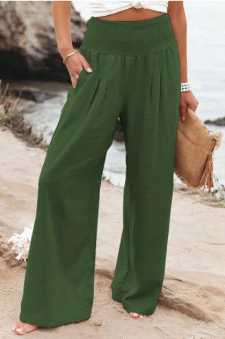 Calça Soltinha Cintura Alta Feminina