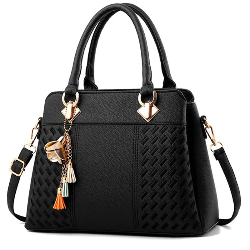 Bolsa de Couro Ombro Feminina Luxuosa
