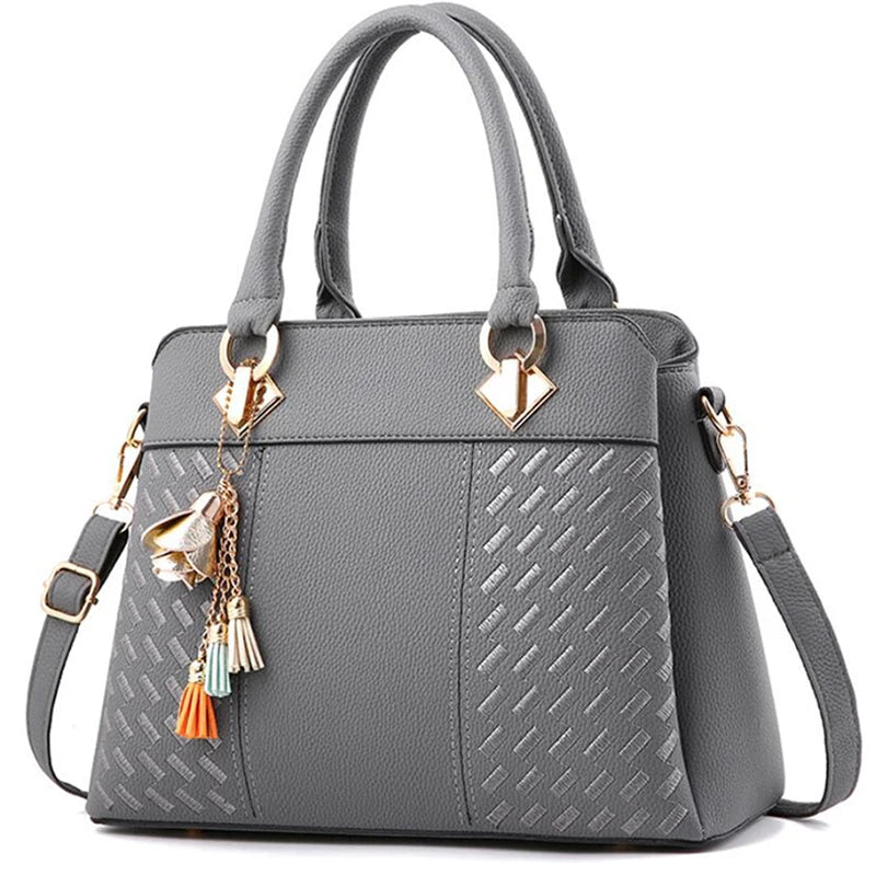 Bolsa de Couro Ombro Feminina Luxuosa