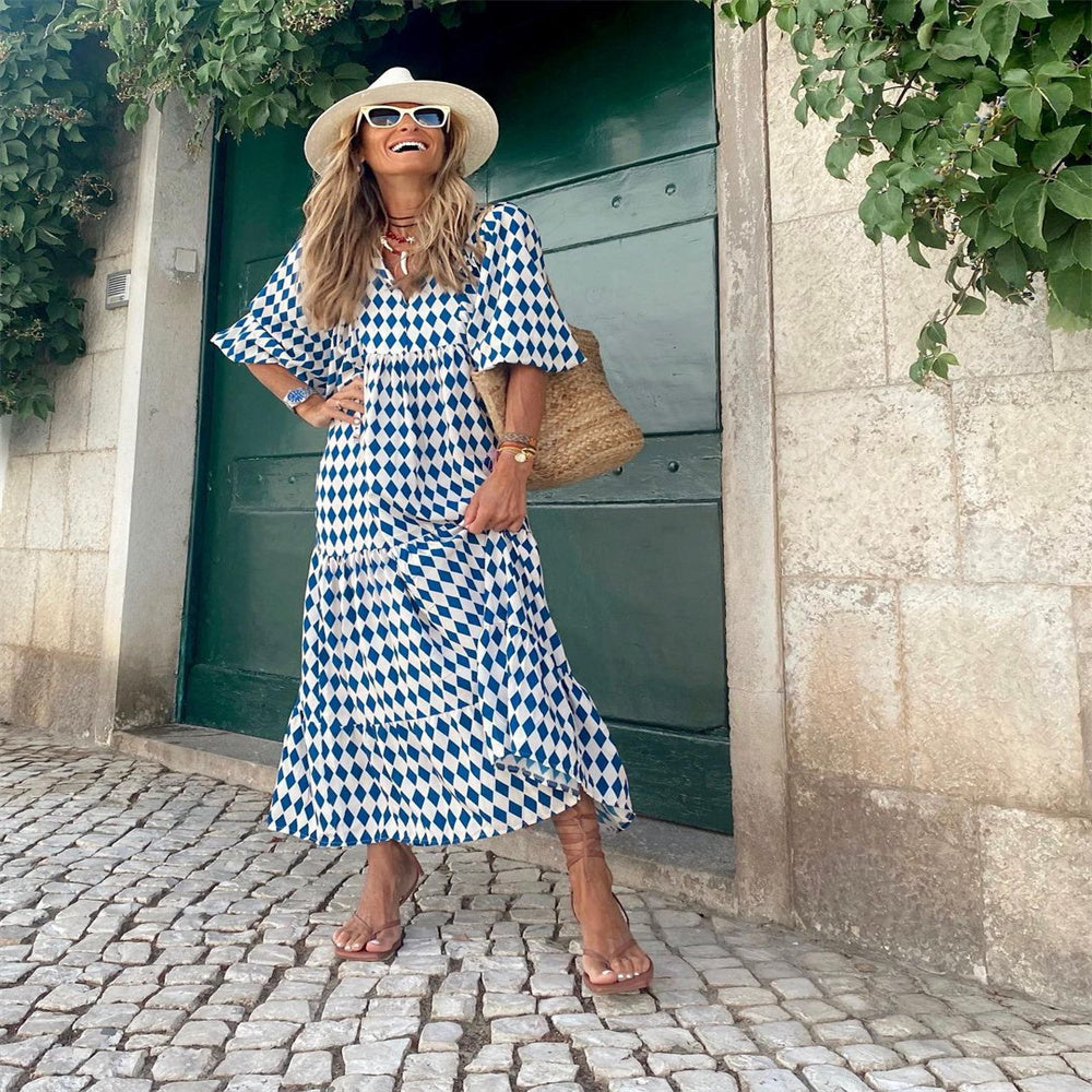 Vestido Estampado Longo Summer