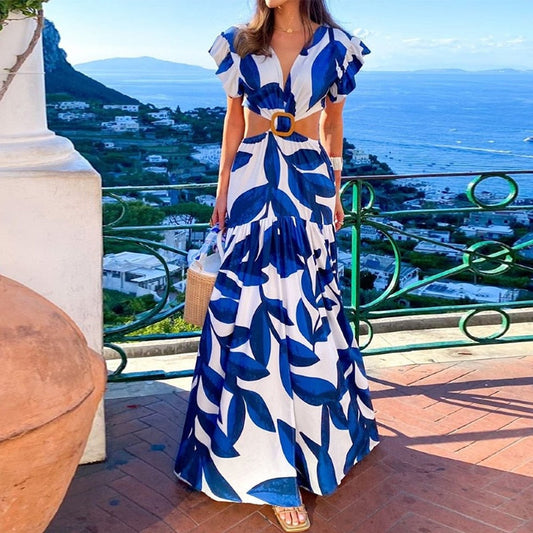 Vestido Longo Estampado Bianca