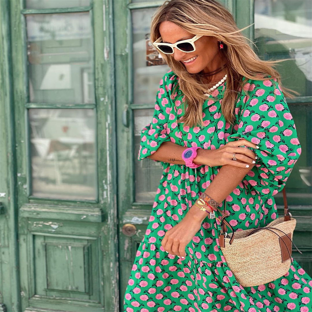 Vestido Estampado Longo Summer
