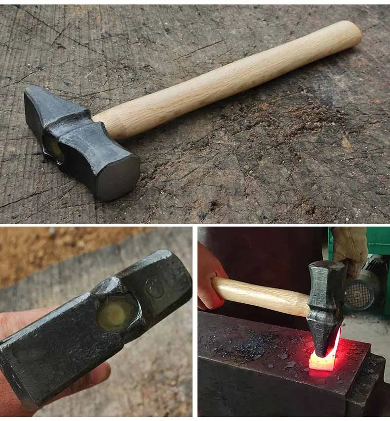 Accessories for Hand-forged Tools with Wooden Handles for Household Use Portable Woodworking Professional Hand Tools Hammers