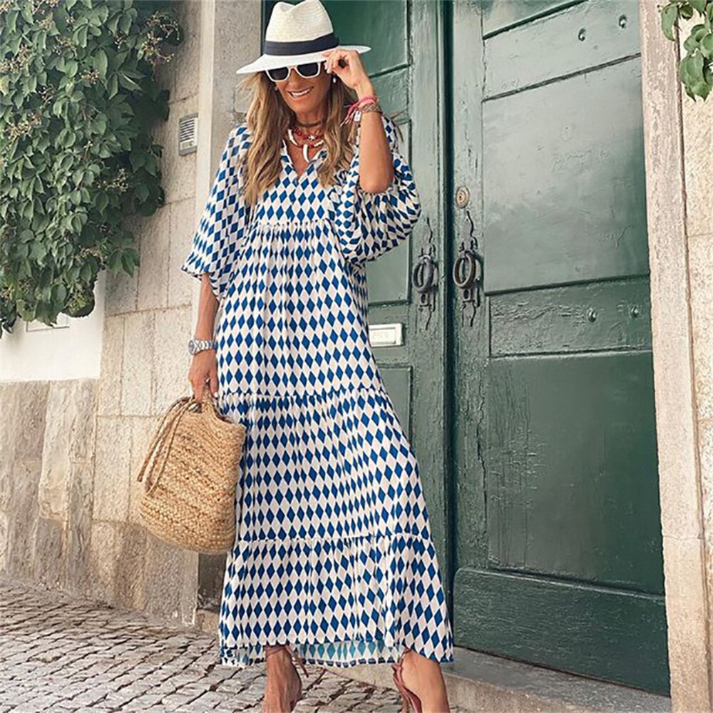 Vestido Estampado Longo Summer