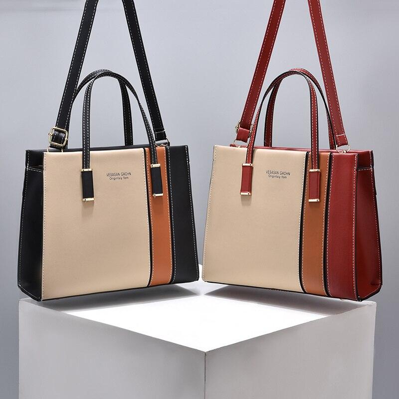 Bolsa de Couro Tricolor