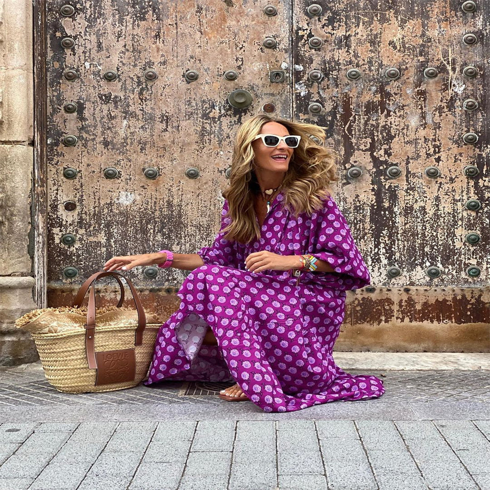 Vestido Estampado Longo Summer