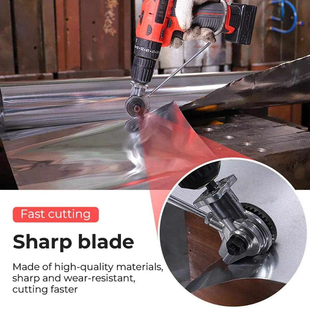 Multifunctional Hand Electric Drill to Plate Cutter Electric Drill Iron Sheet Cutter to Metal Plate Cutter Tool Accessories