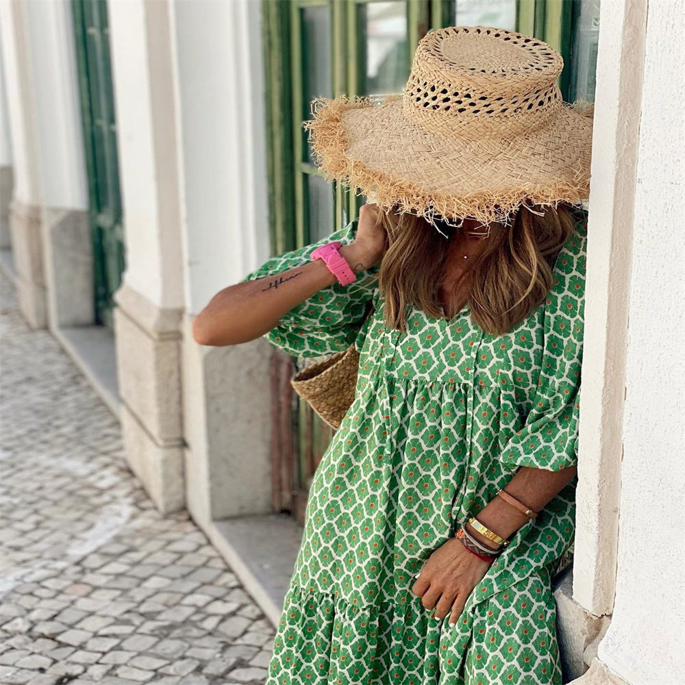 Vestido Estampado Longo Summer