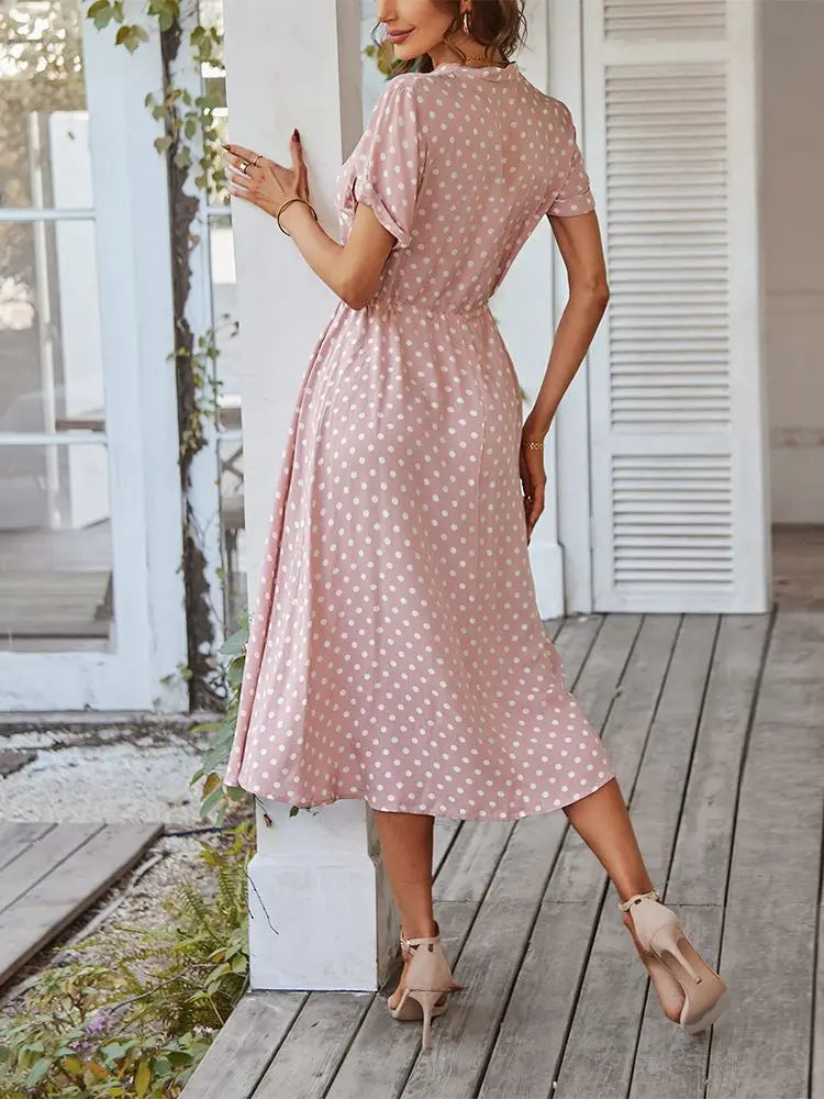 Vestido Soltinho de Bolinha