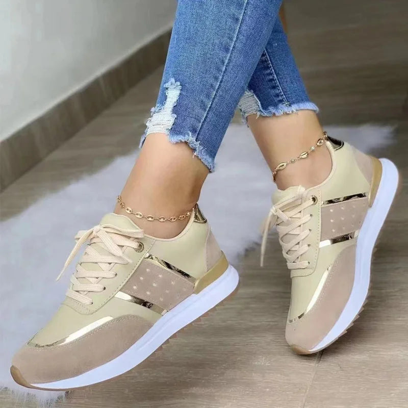 Tênis de Couro Feminino Confortável Zirta