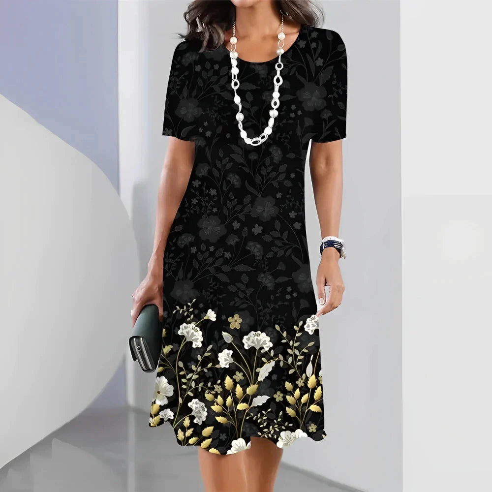 COMPRE 1 LEVE 2 - Vestido Soltinho Midi Flora