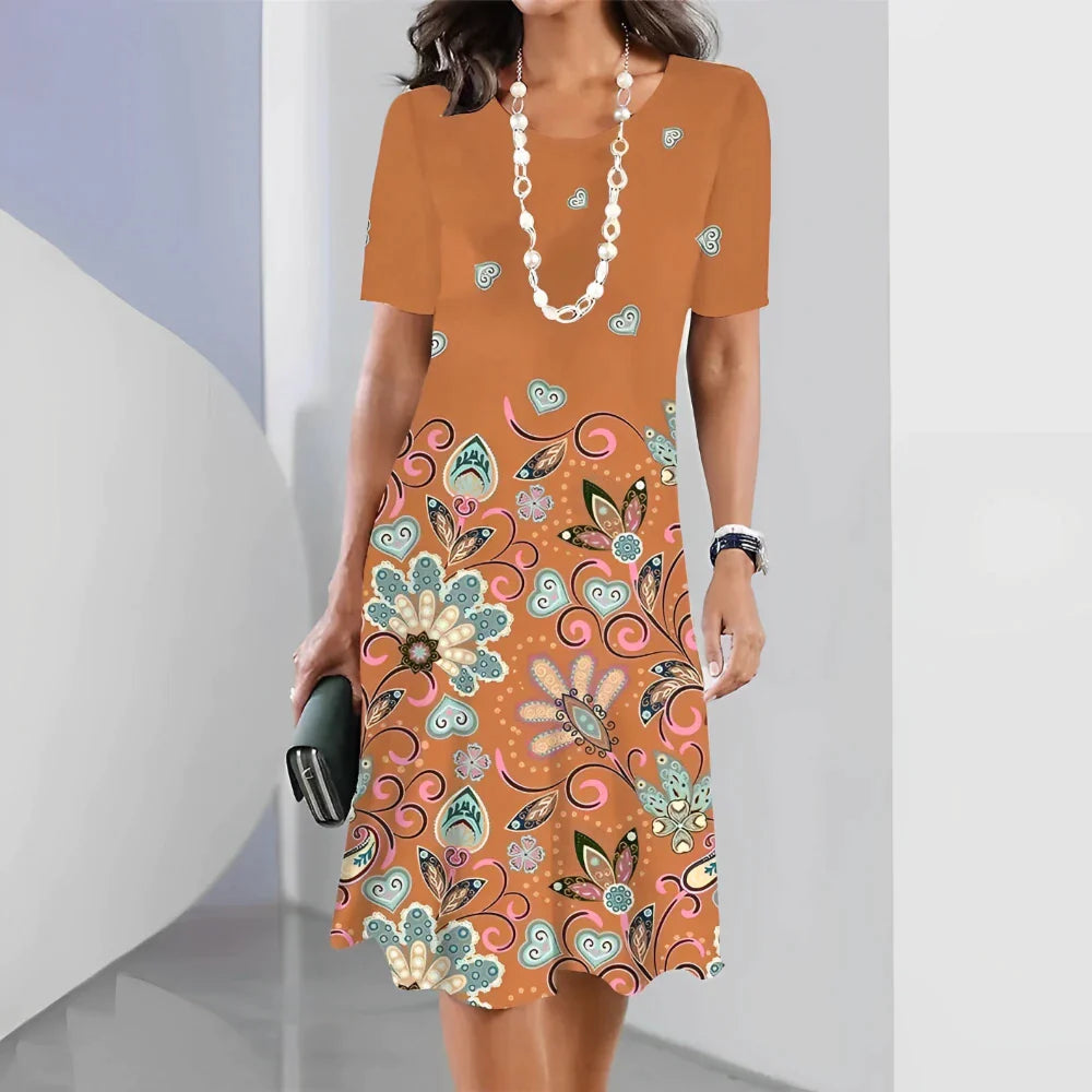 COMPRE 1 LEVE 2 - Vestido Soltinho Midi Flora