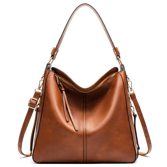 Bolsa de Couro Ombro Feminina Grande