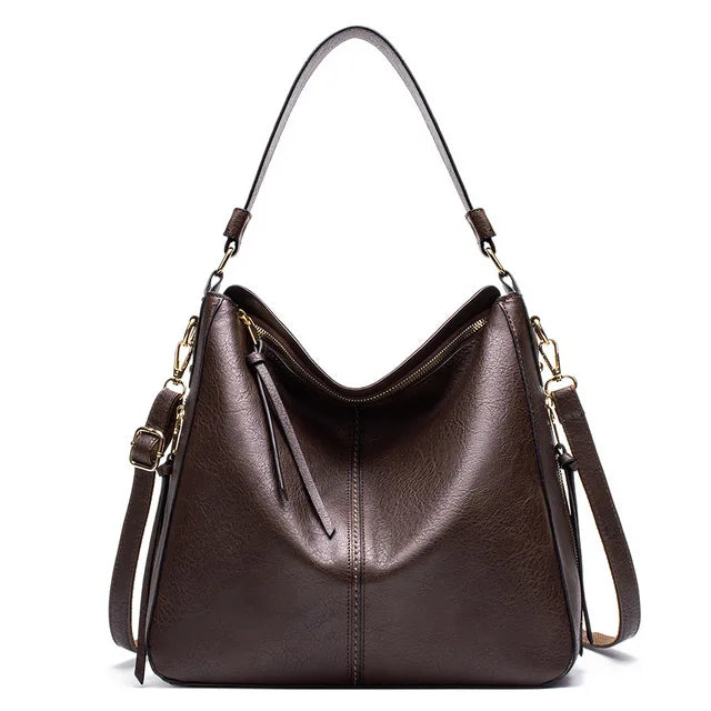 Bolsa de Couro Ombro Feminina Grande