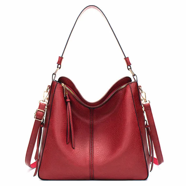 Bolsa de Couro Ombro Feminina Grande