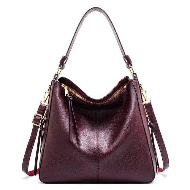 Bolsa de Couro Ombro Feminina Grande