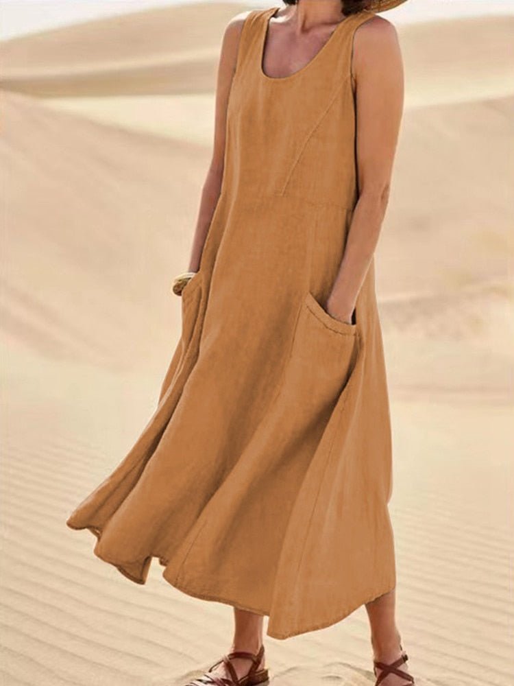 Vestido Soltinho com Bolsos
