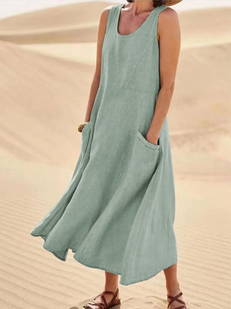 Vestido Soltinho com Bolsos