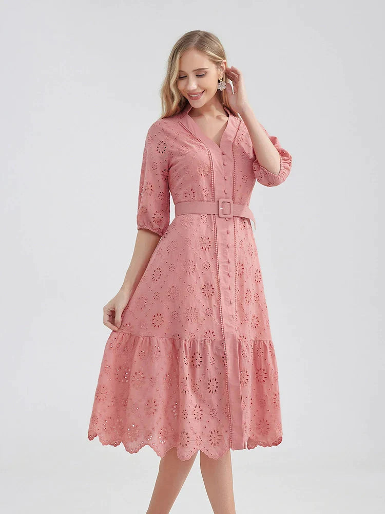 COMPRE 1 LEVE 2 - Vestido Soltinho Laise Midi Elegante
