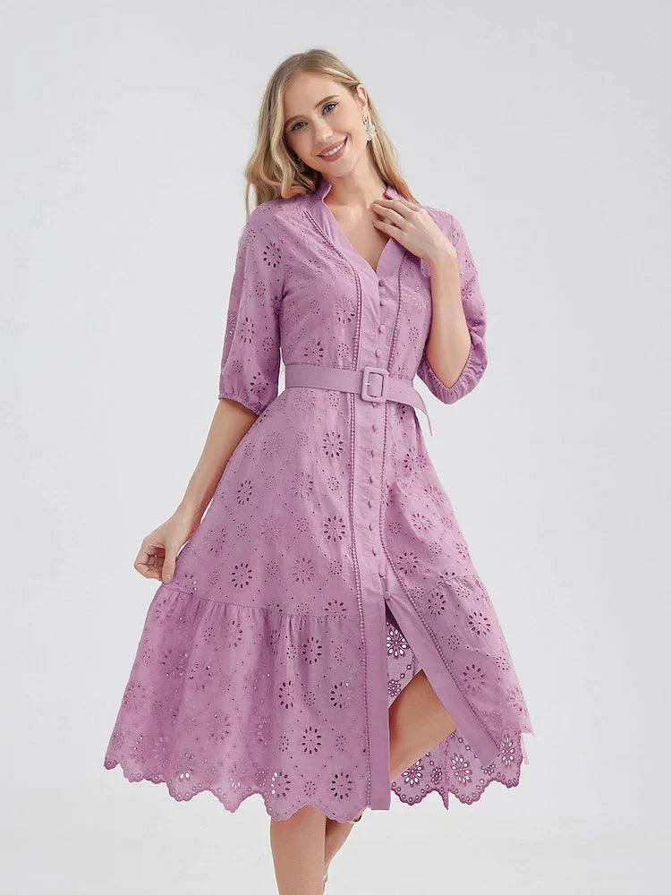 COMPRE 1 LEVE 2 - Vestido Soltinho Laise Midi Elegante