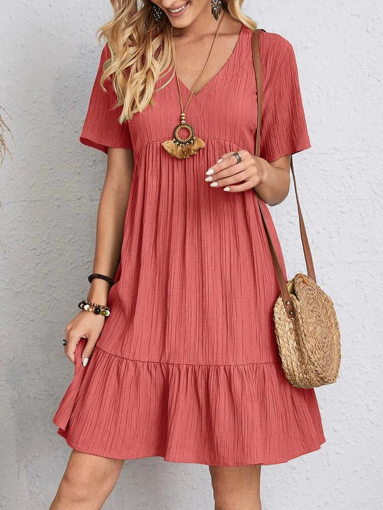 COMPRE 1 LEVE 2 - Vestido Casual Soltinho Midi de Verão Anne