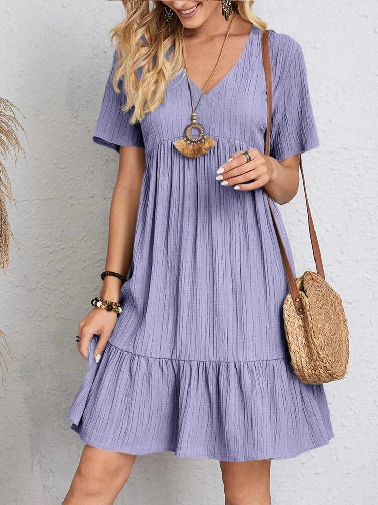 COMPRE 1 LEVE 2 - Vestido Casual Soltinho Midi de Verão Anne